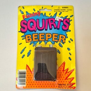 Vintage Funny Squirts Beeper Pager Prank Squirting Gag Nostalgia 90's Y2K